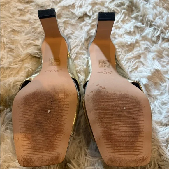 J. Crew Gold and Silver Leather Sandals - Picture 6 of 8